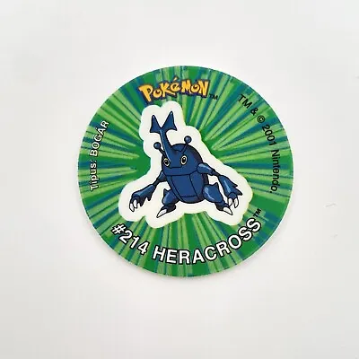 Pokemon Tazo - Heracross #214 - 2001 Vintage Pokemon Coin - Near Mint • $4.95