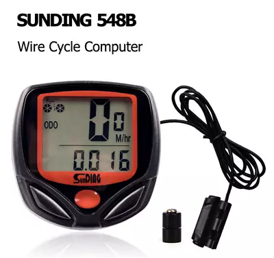 Bike Bicycle SPEEDOMETER Cycle Digital Odometer Computer MPH KMH Waterproof LCD • $7.49