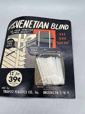 Vintage Travco Plastic Co Venetian Blind Repair • $65