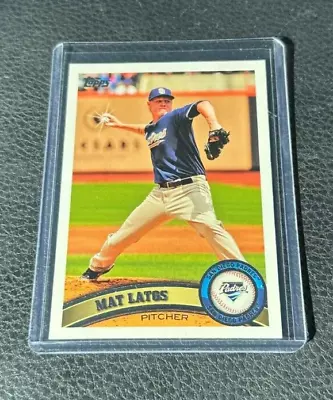 2011 Topps Series 1 Mat Latos Sparkle Baseball Variation SP #120 • $11.99