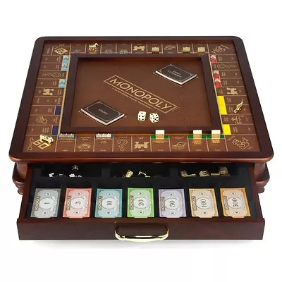 Monopoly Luxury Wooden Edition With Wood Game Board New Premium Collectible • $279.99