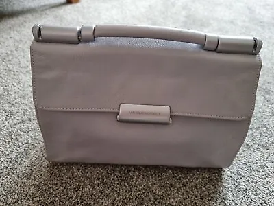 Mandarina Duck 100% Real Leather Pastel Grey Silver Hand Bag  • £85