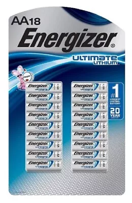 18 Energizer Ultimate Lithium  Batteries Extreme Performance Long Life  AA 1.5V • $19
