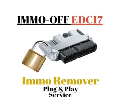 Immobilizer OFF Delete IMMO OFF SERVICE For VW Volkswagen EDC17 Diesel TDI • $110