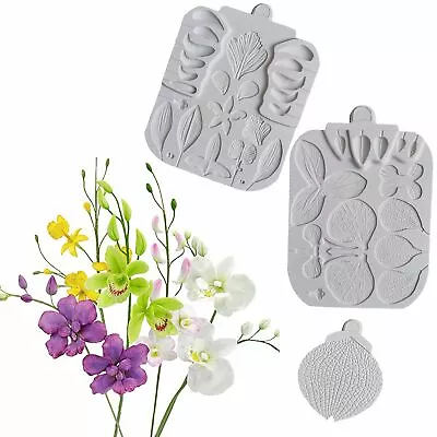 Flower Ultimate Orchids Set Silicone Mold Fondant Cake Candies Decorating Tools • $42.49