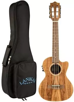 Lanikai ACST-6CET Solid Top Acacia 6 String Tenor Acoustic Electric Ukulele • $369.95