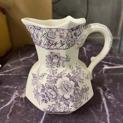 ANTIQUE MASON'S IRONSTONE JUG Stratford Pattern Lilac 5” • £19.99