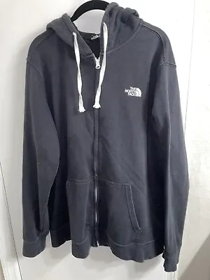 The North Face Mens Zip Up Hoodie Size XL Black White • $18