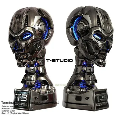 1/1 Terminator Arnold T3 TX Endoskeleton Skull Bust LED Light Resin Statue Bust • $912.51