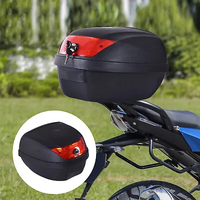 28L Motorcycle Tail Box Helmet Top Case Storage Trunk Carrier Mount Rack • $30.30