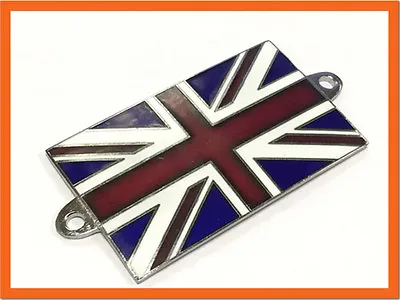 Union Jack Flag Metal Enamel Badge Emblem Classic Car  • £6.95