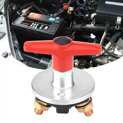 Heavy Duty Fixed Key Battery Isolator Cut Off Kill Switch 12V / 24V Tool Kit UK • £7.99