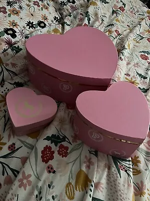 Victoria’s Secret 💕VS PINK Vintage Heart Monogram Store Display Boxes! RARE HTF • $145