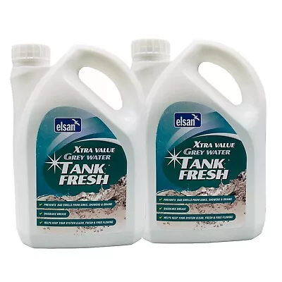 2 X 2 Litre Elsan Toilet Grey Water Tank Fresh Chemical Fluid Caravan Motorhome • £12.99