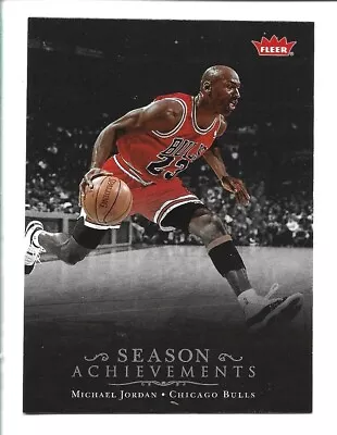 Michael Jordan 2007-08 Fleer Box Set #SH10 Season Achievements • $2.95