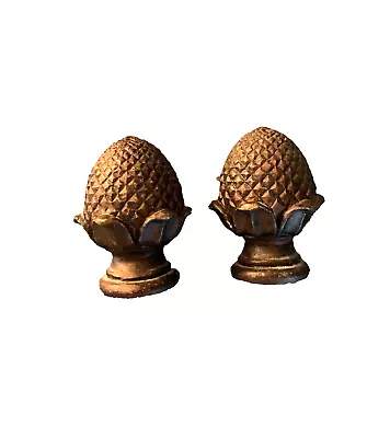 Vintage Bronze Acorn  Metal Lamp Finials/Doorknobs 2  • $12