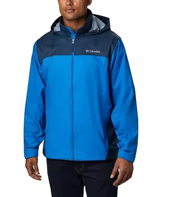 Columbia Mens Glennaker Lake Rain Jacket - Blue Jay / Navy RM2015-072 • $50