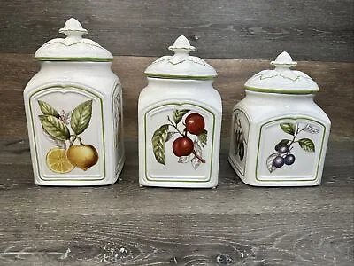 Villeroy & Boch # 1748 Cascara Charm Canisters 3.5 Qt3 Qt2.5 Qt~Set Of 3 • $251.10