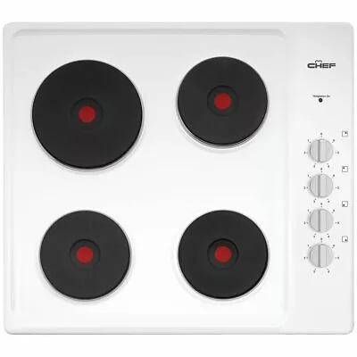 NEW Chef 60cm Electric White Cooktop CHS642WB • $579