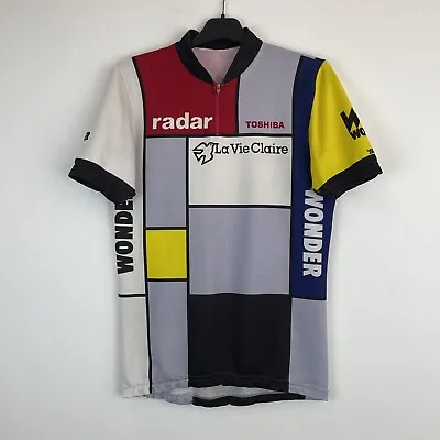 Vintage La Vie Claire–Radar 1985 Cycling Team Jersey Wonder Toshiba Shirt • $49
