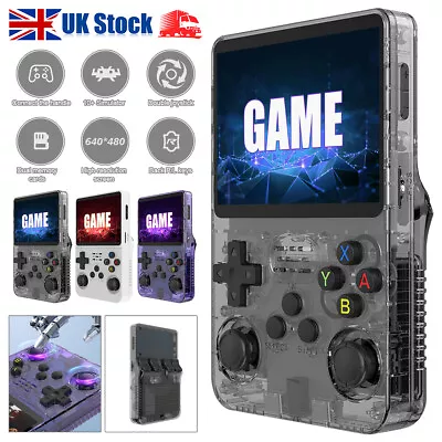 R36S 3.5  Retro Handheld Game Console Emulator 64GB 15K+ Games PS1 PSP GBA Gifts • £62.99
