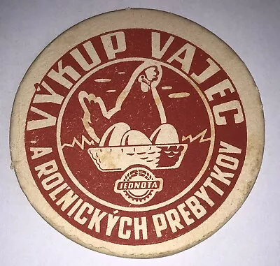 UK Beer Lid Czech Republic Advertising Eggs And Agriculture Products • £2.56