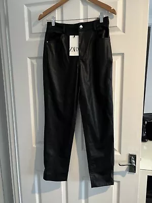 Zara Faux Leather Trousers Size S. Brand New With Tag • £11.99