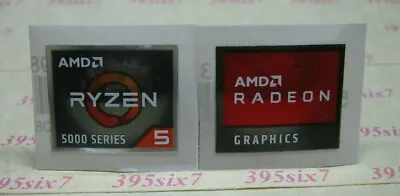 AMD Ryzen 5 / Ryzen 5 4000 / 5000 Series Sticker + AMD RADEON GRAPHICS STICKER • $3.30