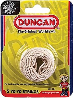 Duncan ToysÂ String - Pack Of 5 Cotton Strings For Plastic Metal • $5.33