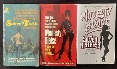 Peter O’Donnell ~3  Modesty Blaise: Sabre Tooth Silver Mistres & Modesty Blaise • $11.99