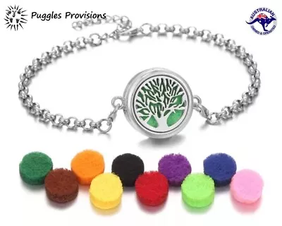 $8.50 • Buy Aromatherapy Bracelet Bangle Aroma Perfume Essential Oil Diffuser Bracelet Locke