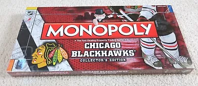 NEW Monopoly Chicago Blackhawks Collector's Edition 2010 NHL Game Sealed NIB • $60