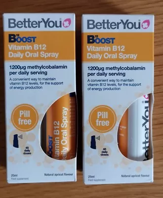 Better You | Boost B12 Oral Spray | 2 X 25ml | BRAND NEW UNOPENED  • £10.50