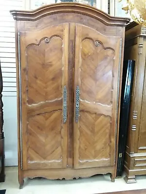 Antique  French Fruitwood Armoire Wardrobe 1800's • $2400