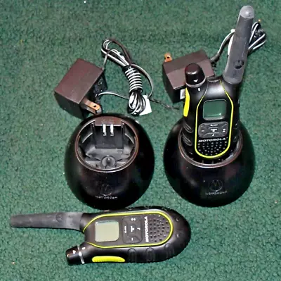 MOTOROLA MODEL SX700 TWO-WAY RADIOS A SET XLNT WITH ACCESSORIES Pre-owned WORKS • $37