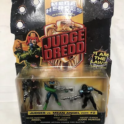 Mega Heroes JUDGE DREDD Judges Vs Mean Angel Pack #2 Vintage Action Figures • $35