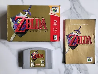 Legend Of Zelda Ocarina Of Time. Red Label. CIB N64. Authentic. Tested. Good • $125