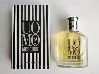 BNIB Moschino Uomo? Perfumed Deodorant 75ml Vintage & Discontinued! New In Box • £15.95