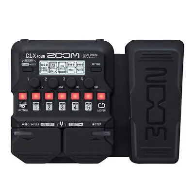 $111.99 • Buy ZOOM G1X FOUR Guitar Multi-Effects Pedals Processor 100% Genuine Free Shipping