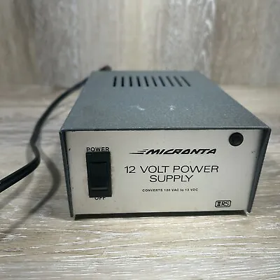 Vintage Micronta 12 Volt Power Supply 120 VAC 12 VDC 1.75 A Radio Shack 22-127C • $15.29