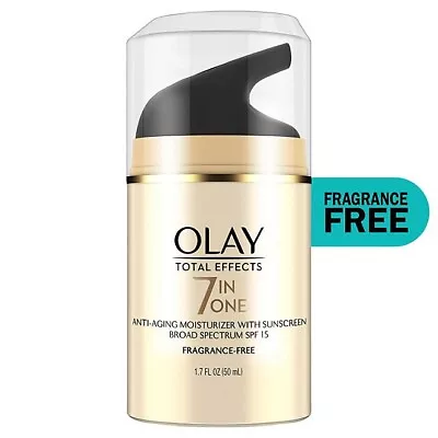 Olay Total Effects Face Moisturizer SPF 15 Fragrance-Free 3.4 Oz. • $57.97