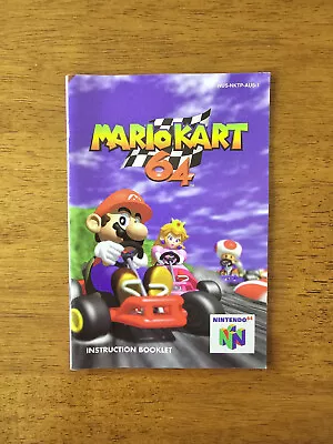 Mario Kart Instruction Booklet Manual Nintendo 64 N64 (PAL) ***Like New*** • $24.99