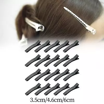 20Pcs Alligator Metal Clips Black Hair Bow Clips Bulk For Bows DIY Accessory • $14.54