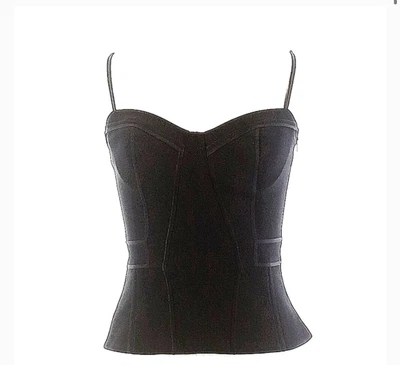 $100 • Buy Alexander Wang Piped Bustier Corset Top - Size 6