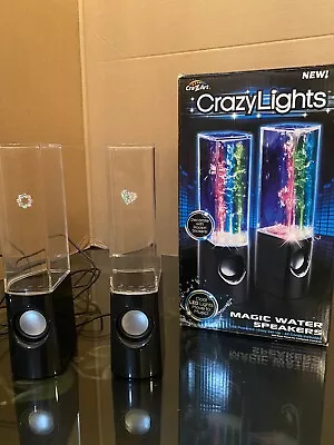 CRAZY LIGHTS Magic Water Speakers USB Bluetooth Multi Color • $16.99