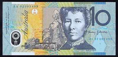 2002 AUSTRALIA 10 DOLLARS BANKNOTE - UNCIRC - AA02092493 FIRST PREFIX - R320aF • $55