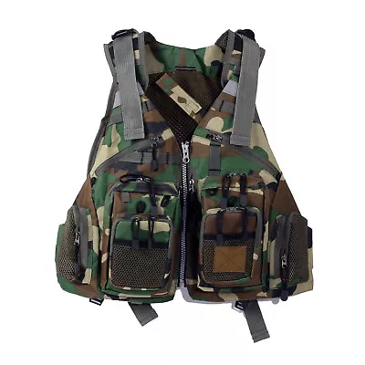 Adults Fishing Life Jackets Kayak Multifunction Jacket For Kayaking Surfing Boat • $38.99