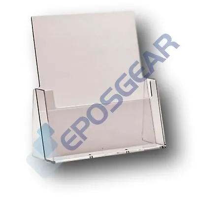 A4 A5 Leaflet Menu Brochure Holder Dispenser Retail Display Wall/Counter Stands • £6.67