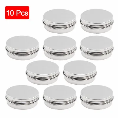 30Pc Small Screw Round Metal Tin Jar Container Balm Candles Case Storage Bottles • $8.36