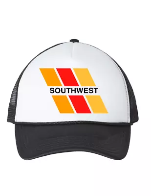 Southwest Airlines US American Travel Souvenir Retro Vintage Trucker Hat Cap • $21